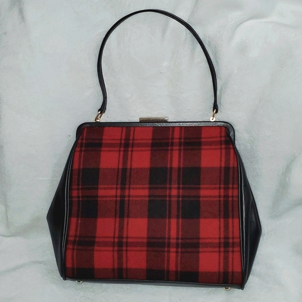 Mark and Graham Buffalo Plaid Shoulder Bag